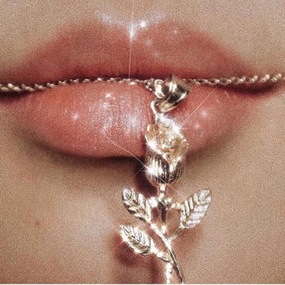 Handmade Jewelry - Solid 10k Gold Tri Color Rose Pendant Necklace